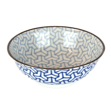 Veľká misa Herringbone INDIGO IKAT 19x7,5 cm