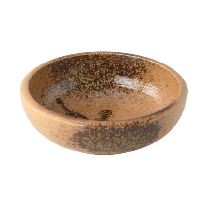 Jedálenská misa WABI SABI 23 cm, hnedá, keramika, MIJ