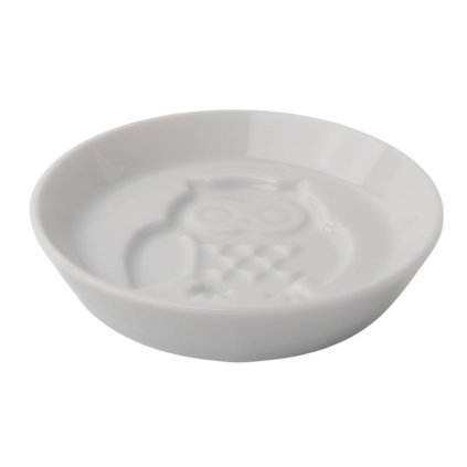 Miska na omáčku OWL, biela, keramika, MIJ
