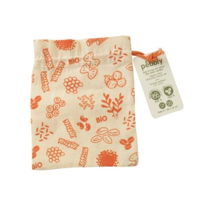 221351 opakovane pouzitelny sacek na uskladneni potravin nba154 15 x 20 cm bavlna pebbly