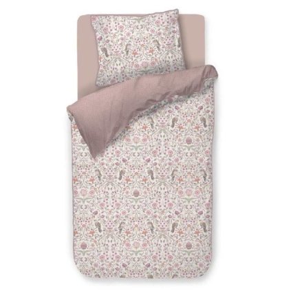 223080 jednoluzkove povleceni garden of dove 140 x 200 cm ruzova bavlneny perkal pip studio