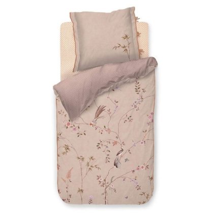 223107 6 jednoluzkove povleceni bamboo blossom 140 x 200 cm khaki bavlneny perkal pip studio