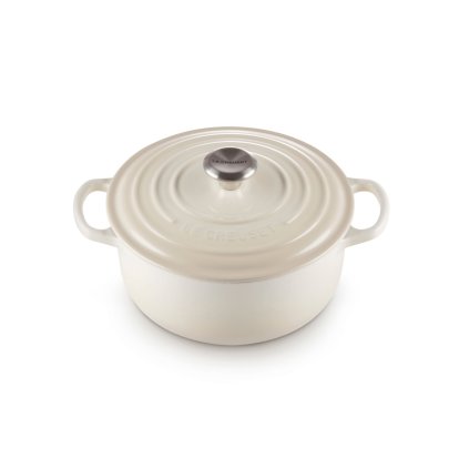 224973 kastrol signature 20 cm 2 4 l meringue litina le creuset