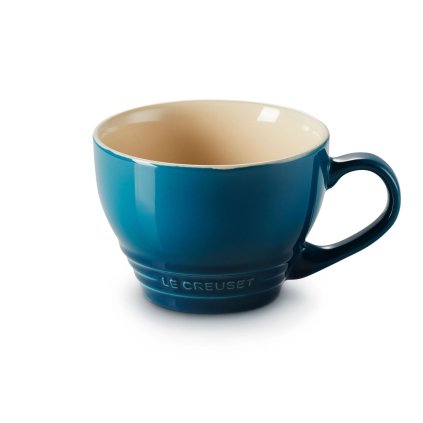 225279 hrnek na cappuccino 400 ml deep teal kamenina le creuset