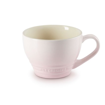 225087 hrnek na cappuccino 400 ml shell pink kamenina le creuset