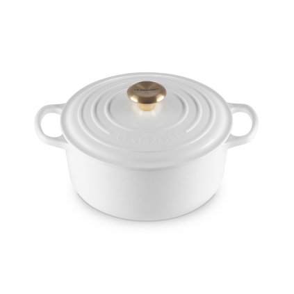 223278 kastrol signature 24 cm 4 2 l white litina le creuset
