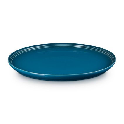 223590 jidelni talir coupe 27 cm deep teal kamenina le creuset