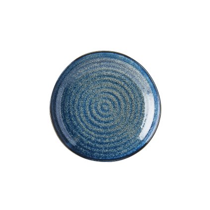 Okrúhly plytký tanier Indigo Blue 23 cm