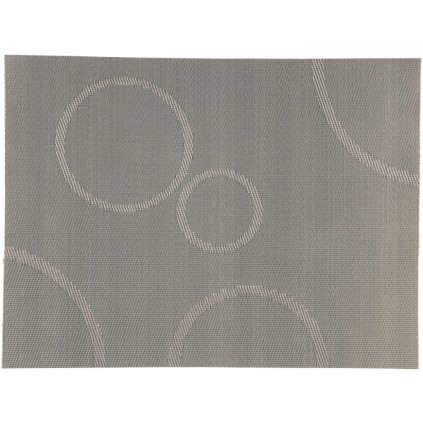 Prostírání s kruhy Zone stříbrná 40 x 30 cm