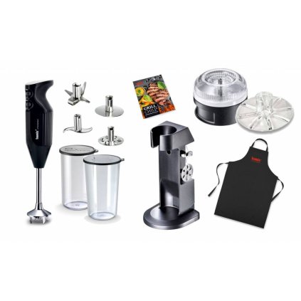 Bamix BBQ DeLuxe 200 W, tyčový mixér, černý 1