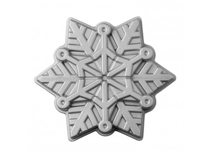 Forma v tvare včelieho plástu FROZEN SNOWFLAKE, strieborná, Nordic Ware