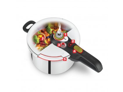 Tlakový hrniec SECURE 5 NEO P2530741 6 l, 22 cm, Tefal