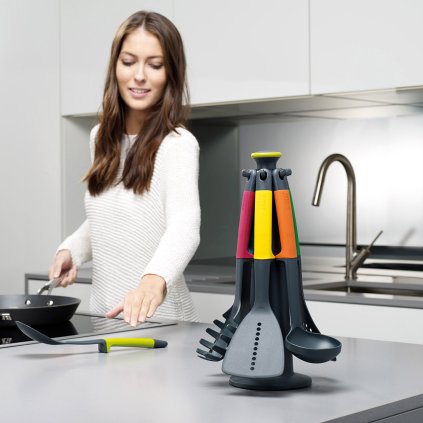 Rotačný stojan s náčiním Multi-colour Elevate™ Joseph Joseph