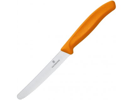 Nôž na paradajky 11 cm, oranžový, Victorinox