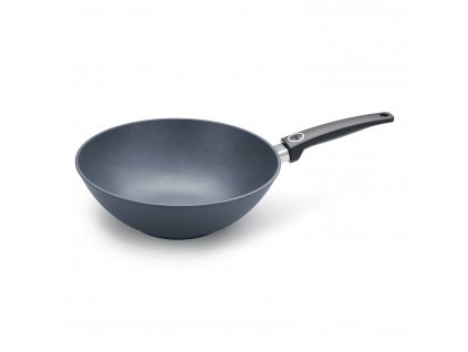 Wok DIAMOND LITE 30 cm, na indukciu, rukoväť z nerezovej ocele, titán, WOLL