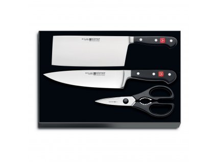 Súprava nožov CLASSIC, 3 ks, s nožnicami, Wüsthof