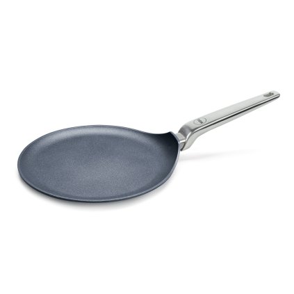 Panvica na lievance DIAMOND LITE PRO 26 cm, na indukciu, rukoväť z nehrdzavejúcej ocele, titánová, WOLL