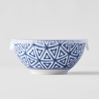 Miska Triangle Indigo Ikat s plastovým vekom 16 cm