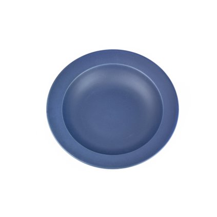 Hlboký tanier so širokým okrajom tmavomodrý 21,5 cm
