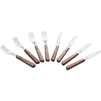 Set steakových príborov LT2062 Walnut Lamart 8 ks