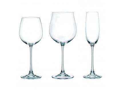 Súprava pohárov na víno VIVENDI PREMIUM , 18 kusov na červené víno, biele víno a šampanské, Nachtmann