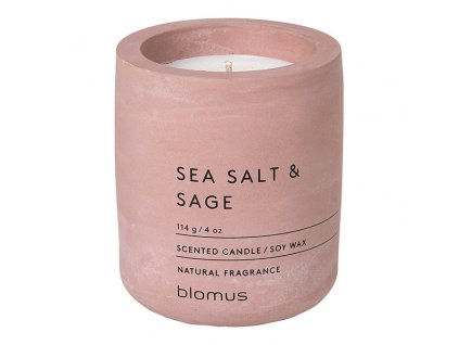 Vonná sviečka FRAGA, ⌀ 6,5 cm, Morská soľ & Sage, Blomus