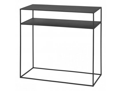 Konzolový stolík FERA 85 cm, čierna, oceľ, Blomus