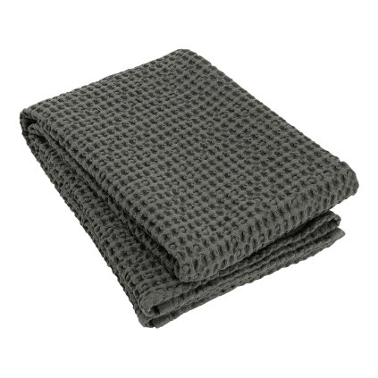 Osuška s vaflovým vzorom CARO khaki 70 x 140 cm Blomus