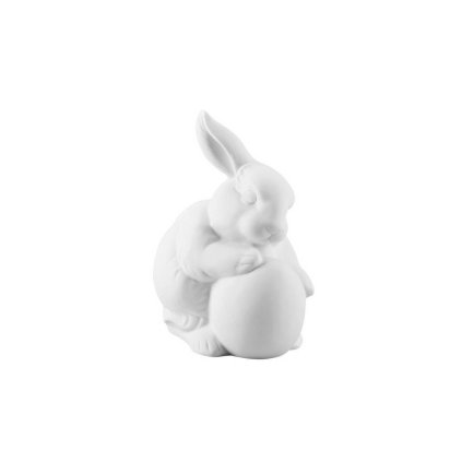 Porcelánový králik s vajíčkom Rabbit Collection Rosenthal biely 10 cm
