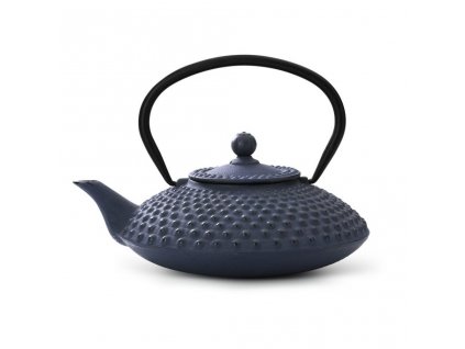 Liatinová kanvica na čaj Xilin Bredemeijer modrá 1,2 l