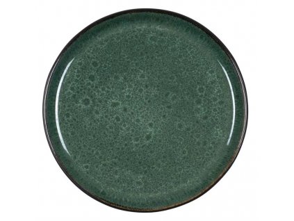 Dezertný tanier GASTRO 21 cm, čierna/zelená, Bitz