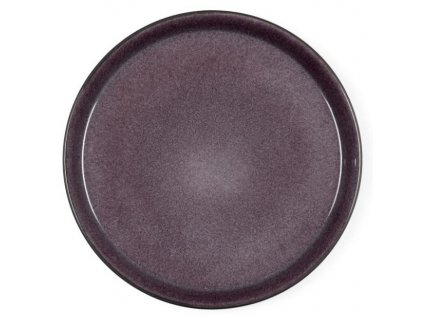 Jedálenský tanier 27 cm, čierna/fialová, Bitz