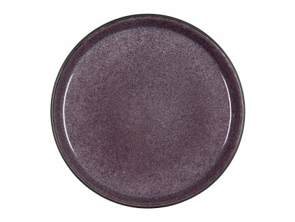Dezertný tanier 21 cm, čierna/fialová, Bitz