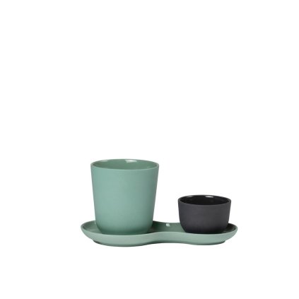 Servírovacia porcelánová sada Coffee & Sweets Liquorice Nudge