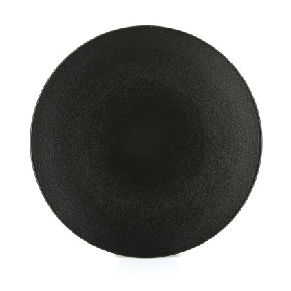 Jedálenský tanier EQUINOXE 26 cm, čierna, REVOL