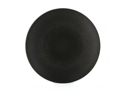 Jedálenský tanier EQUINOXE 26 cm, čierna, REVOL