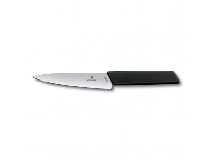 Univerzálny nôž SWISS MODERN 15 cm, čierny, Victorinox