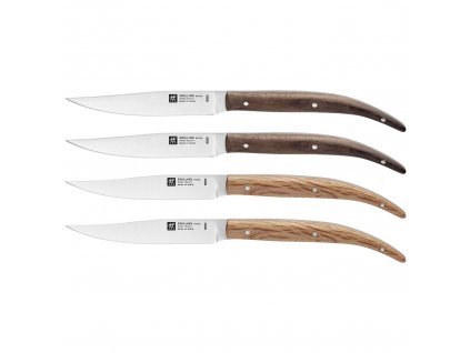 Nôž na steak sada, 4 ks, 10 cm, mix drevo, Zwilling