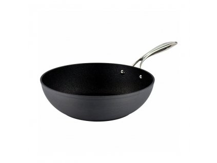 Wok NEVERSTICK3 28 cm, eloxovaný hliník, Eaziglide