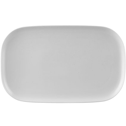 Obdĺžnikový Moon white biely tanier 38 x 24 cm Rosenthal