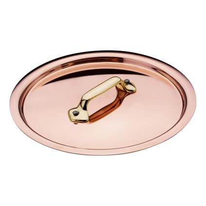 Sklenená pokrievka 16 cm, meď, Mauviel