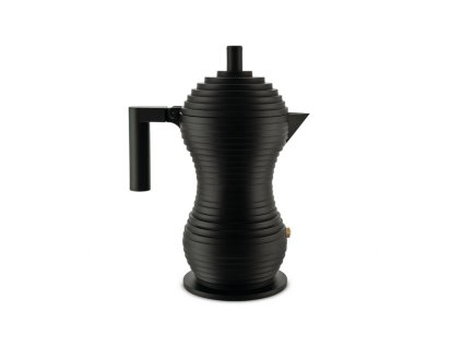 Kávovar Moka PULCINA 70 ml, čierna, Alessi