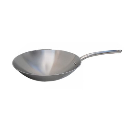 Wok PRIM'APPETY 36 cm, nehrdzavejúca oceľ, de Buyer