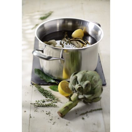 KC2C80SCST 5ply 7.5L Stockpot with lid front