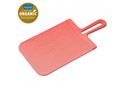 Krájacia doska SNAP 33 x 16,5 cm, skladacia, koralová farba, plast, Koziol