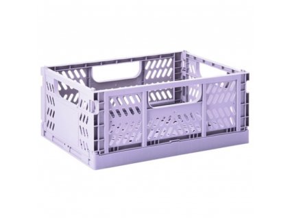 Úložný box CRATE M, 28 cm, skladací, lila, 3 Sprouts