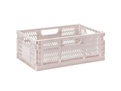 Úložný box CRATE L 43 cm, skladací, ružový, 3 Sprouts