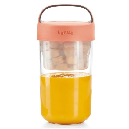 Olovrantový box JAR TO GO 600 ml, koral, Lékué