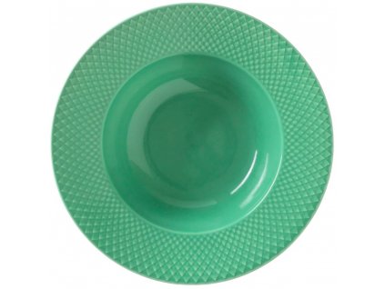 Hlboký tanier RHOMBE Lyngby 25 cm zelený