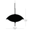 Závesná lampa CLAM 55 cm, biela/mosadz, Fritz Hansen